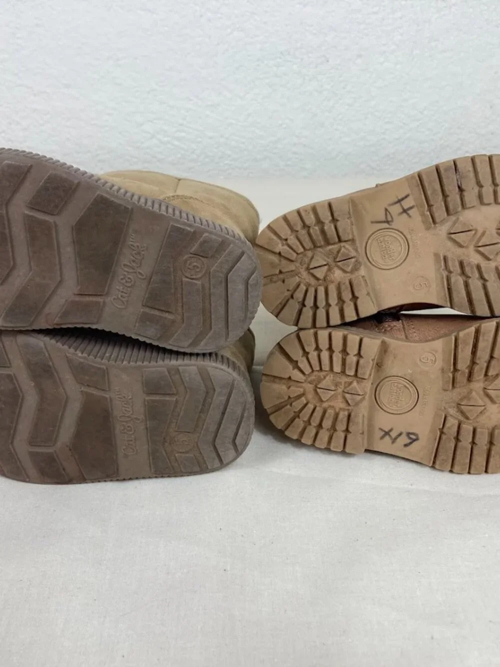 Toddler Girls Shoe Bundle Lot of 4 US Size 5 Boots Sandals Slip Ons